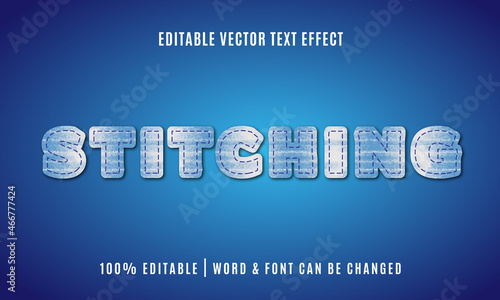 Editable Stitching Text Effect