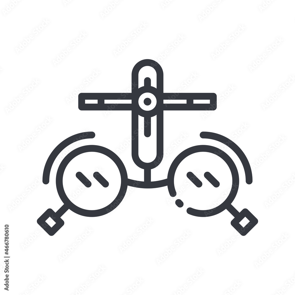 Vector eye care line icon isolated. eye examination symbol Vector eye care line icon isolated. eye examination symbol