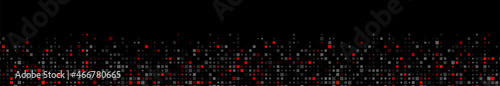 Square tiles confetti banner background.