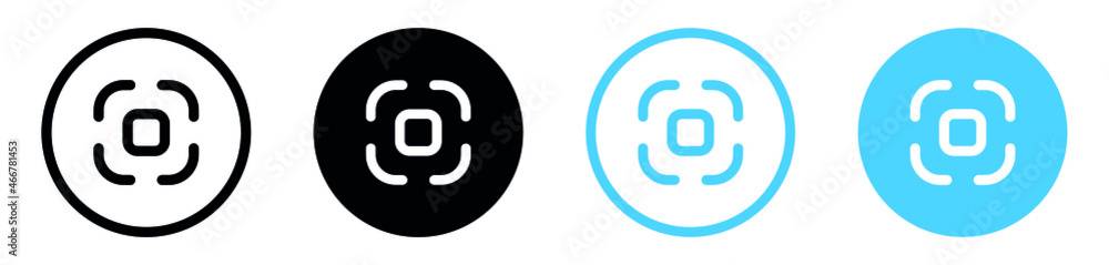 capture icon, scan qr code icon, center focus symbol, auto focus icon, screen shot, resize, full screen in filled, thin line, outline and stroke style for apps and website capture icon, scan qr code icon, center focus symbol, auto focus icon, screen shot, resize, full screen in filled, thin line, outline and stroke style for apps and website