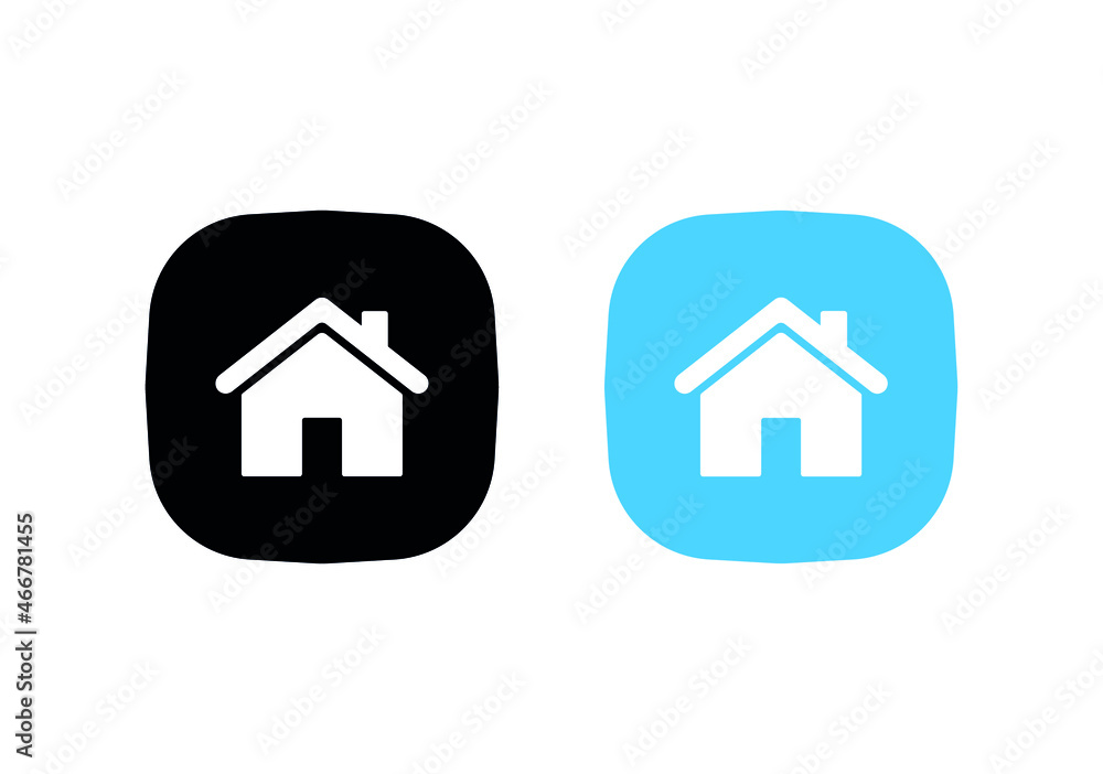 Web home icon for apps and websites, House icon, Home sign in circle or Main page icon Web home icon for apps and websites, House icon, Home sign in circle or Main page icon