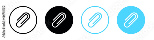 attached link file icon, attachment , document, office paper clip icon symbol
