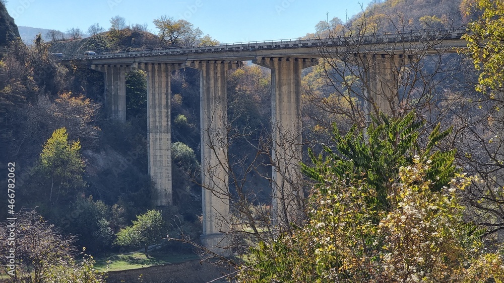 bridge over the Aragvi river,Georgia.