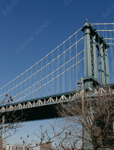 bridge over the river in winter, DUMBO, Brooklyn