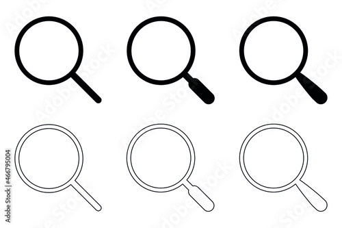 set of magnifying glass