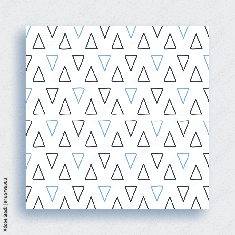 Patterns are done with brushes. Pattern of triangles. Vector wallpaper or fabric paint from brush strokes. Flat style vector illustration. Patterns are done with brushes. Pattern of triangles. Vector wallpaper or fabric paint from brush strokes. Flat style vector illustration.