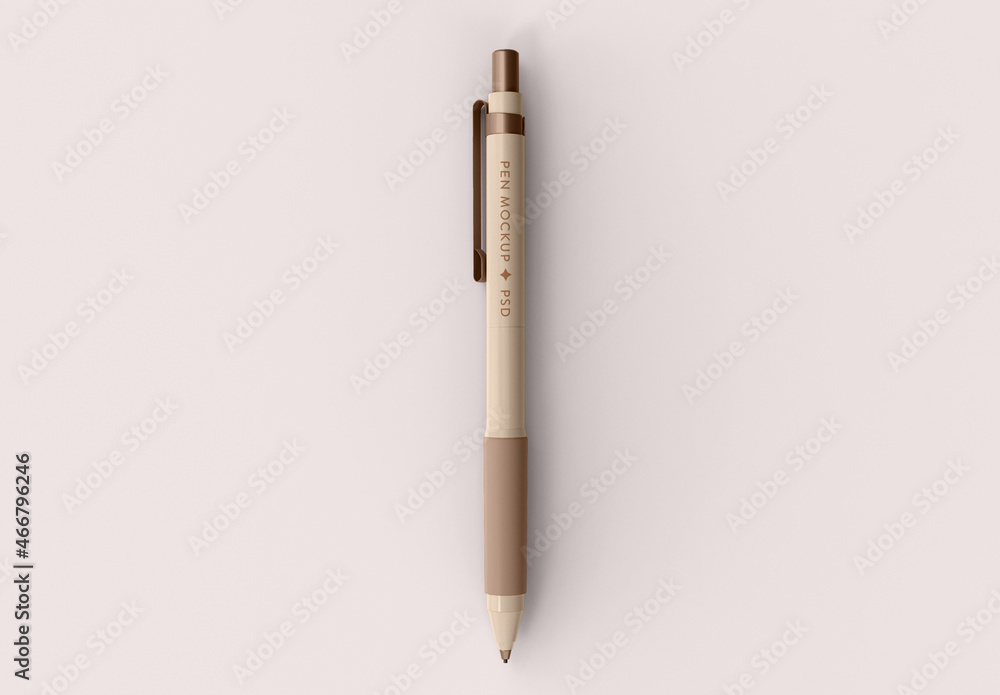 Top View of Pen Mockup Stock Template | Adobe Stock