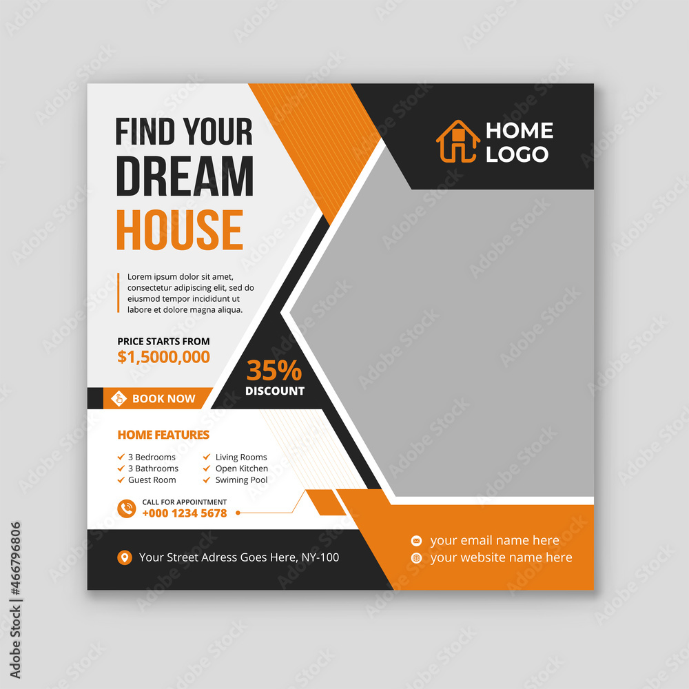 Real estate sale banner design social media ad post template Real estate sale banner design social media ad post template