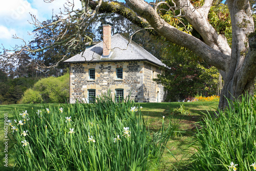 View of the Stone Store, in spring, New Zealand's oldest surviving stone building, Kerikeri, Bay of Islands © Sascha