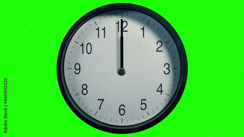 Very Fast Clock Showing Time Passing Cutout Very Fast Clock Showing Time Passing Cutout