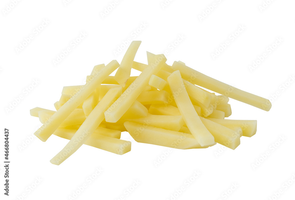 slices of peeled potatoes isolated on white backgroun slices of peeled potatoes isolated on white backgroun