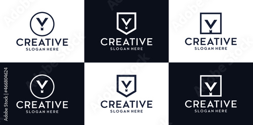 Letter Y logo icon design | alphabet letter | Stylish typographic template elements | corporate identity