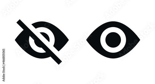 eye icon, blind symbol, See and unsee icons, Hide icon, incognito mood icon, Hidden from view, avoid eye