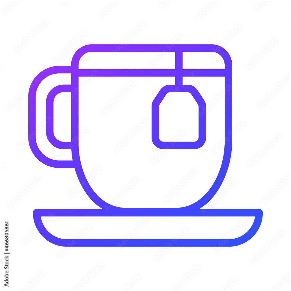 tea cup vector outline icon. Modern thin line symbols. Collection of traditional elements. tea cup vector outline icon. Modern thin line symbols. Collection of traditional elements.