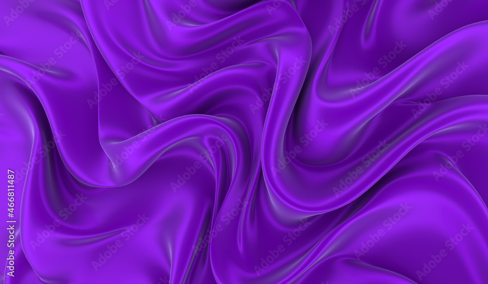 Obraz premium Violet silk background. Waves of red silk full screen. Abstract elegant background for your project.