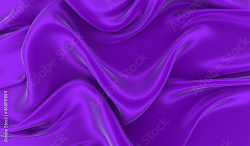 Violet silk background. Waves of red silk full screen. Abstract elegant background for your project.