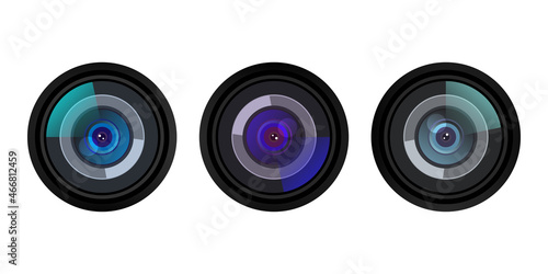 Camera lens vector png image, Aperture Camera Lens Vector photo