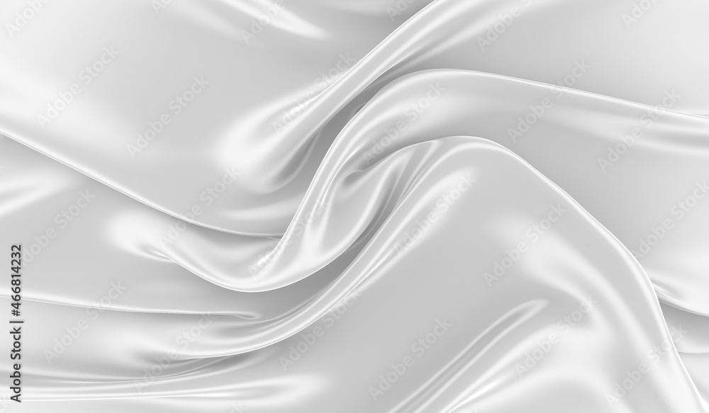 Obraz premium White silk background. Waves of red silk full screen. Abstract elegant background for your project.