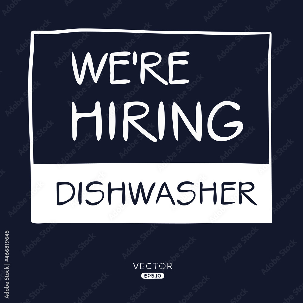 We Are Hiring Dishwasher Vector Illustration Stock Vector Adobe Stock we-are-hiring-dishwasher-vector-illustration-stock-vector-adobe-stock