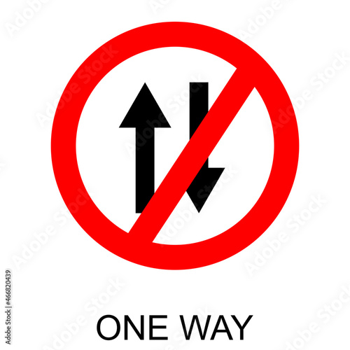 One Way Sign Icon