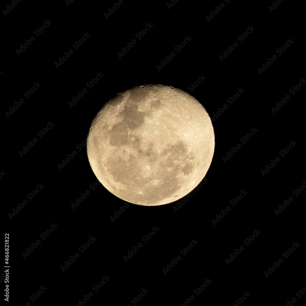 Fototapeta premium beautiful full moon displaying the amazing features.