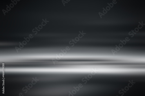 perspective floor backdrop black room studio with gray gradient spotlight backdrop background for display your product or artwork  © ooddysmile