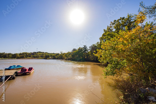 Sunny view of the landscape in Roman Nose State Park photo