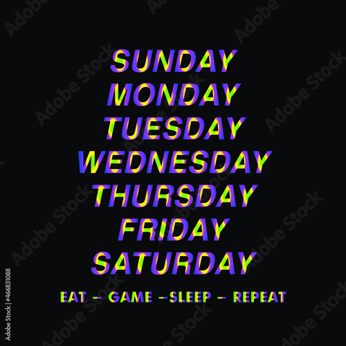 Eat Game Sleep Repeat Shirt Design Brand Clothing