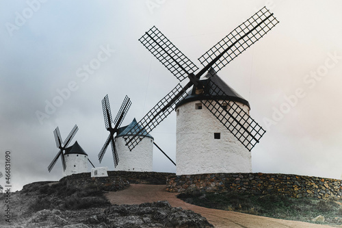 windmill in the village