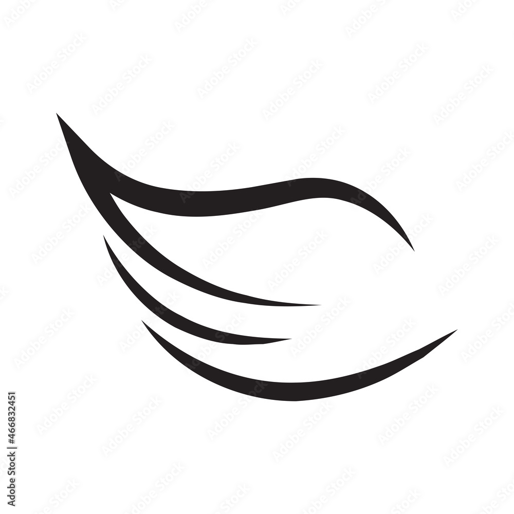 Obraz premium wing icon vector design illustration