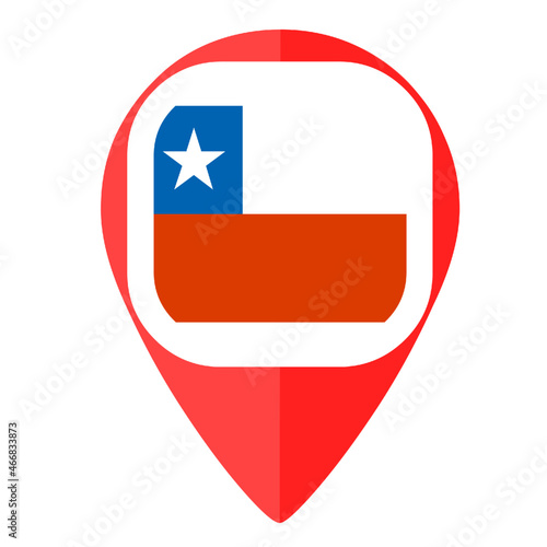 Chile flag pin marker country Free Download Chile flag pin marker country - GFXLoad