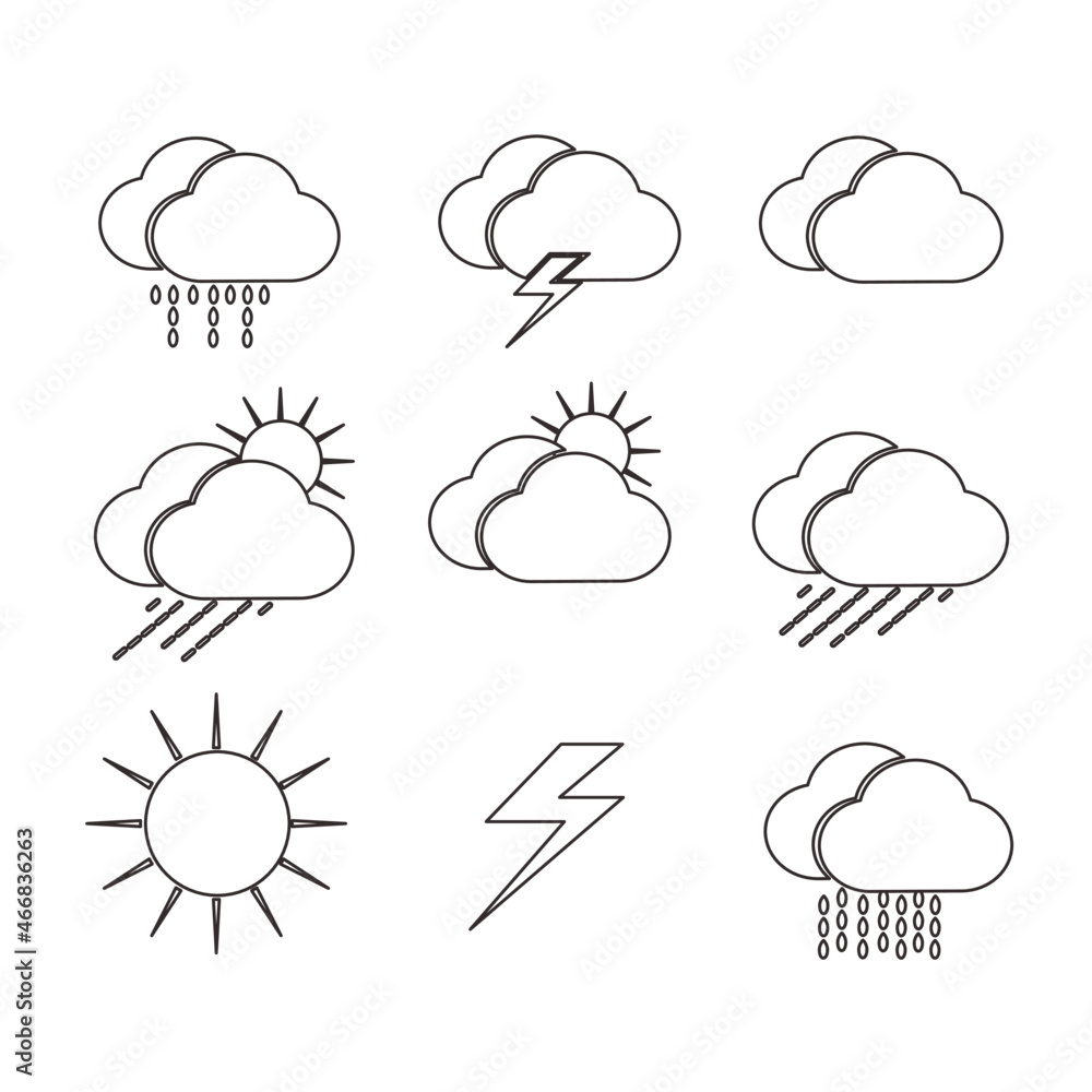weather icon set weather icon set