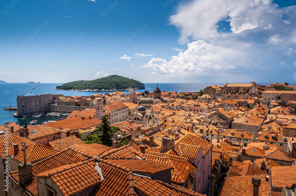 Old town Dubrovnik - Croatia - viewed from the city wall