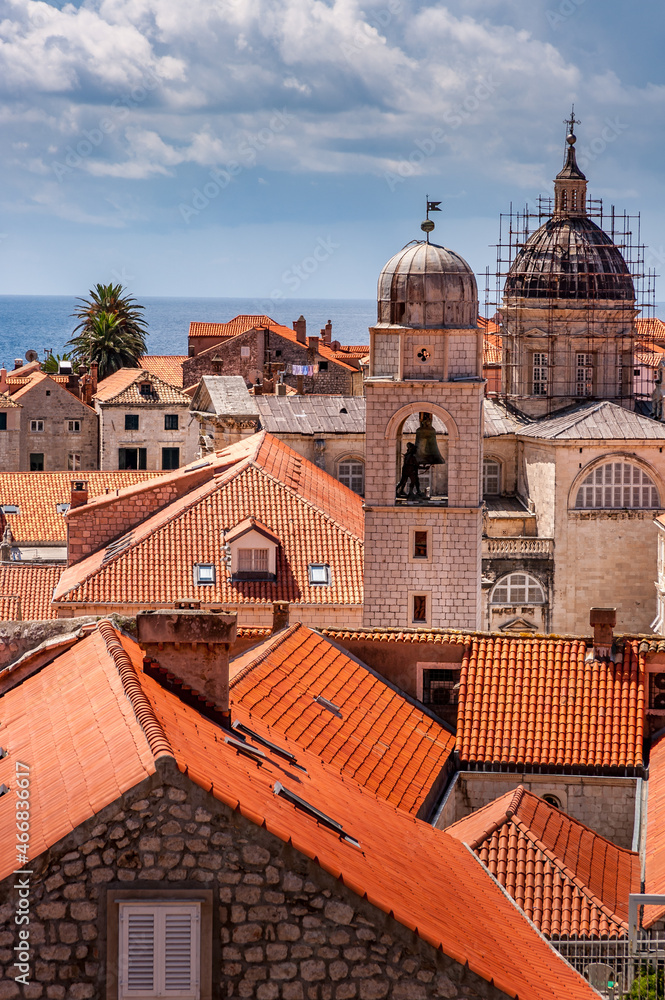 Dubrovnik Croatia view from the top of the city wall
