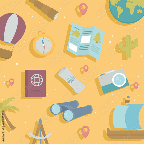 travel supplies wallpaper