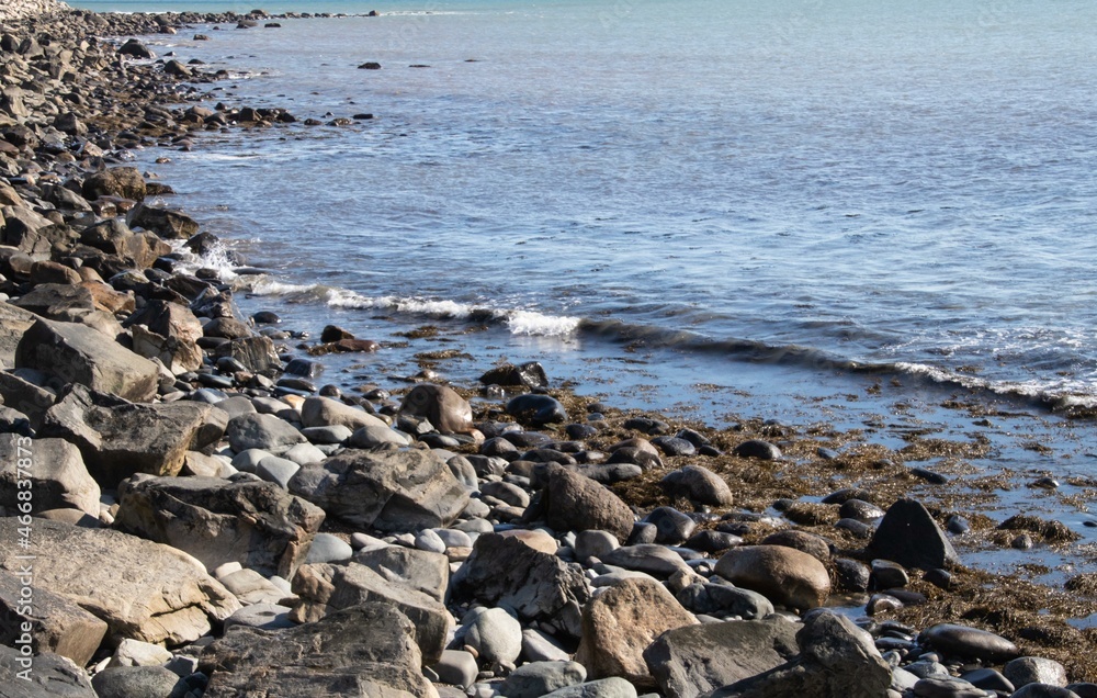 Ocean shore with rocks
