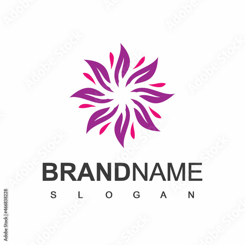 Flower Logo Template  Beauty Symbol