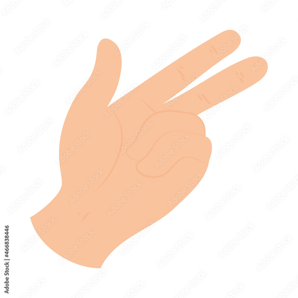 two sign hand icon two sign hand icon