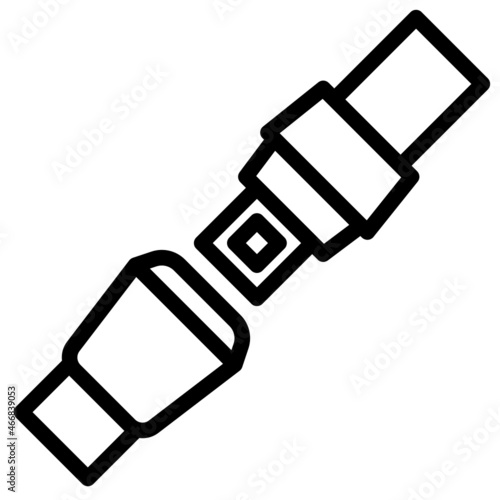 seatbelt line icon
