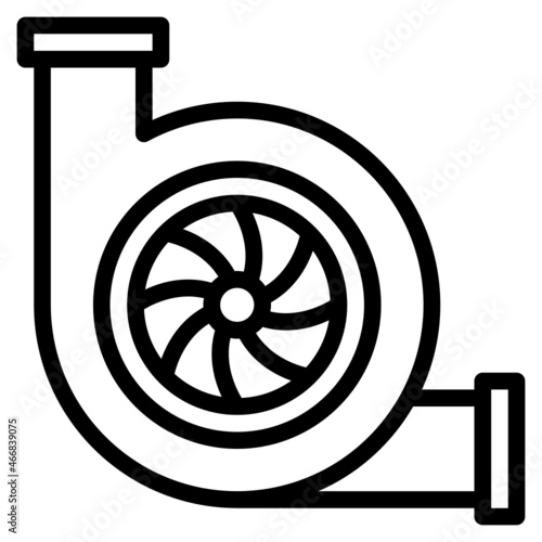 turbo line icon