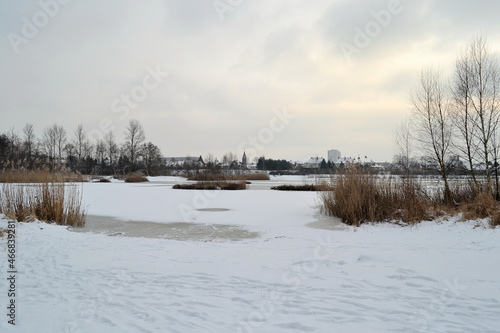 Winter landscape Halle (Saale) Germany - January 22, 2012 © fernando