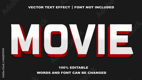 MOVIE STYLE EDITABLE TEXT EFFECT