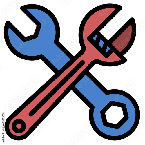 spanner line icon