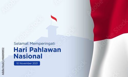 Heroes Day Background Design. Vector Illustration.