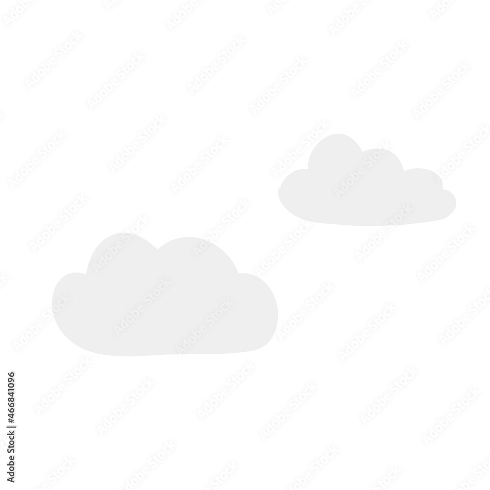 雲のイラスト シンプルなフラットイラスト
雲のイラスト シンプルなフラットイラスト