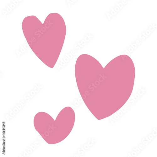 ハートのシンプルイラスト