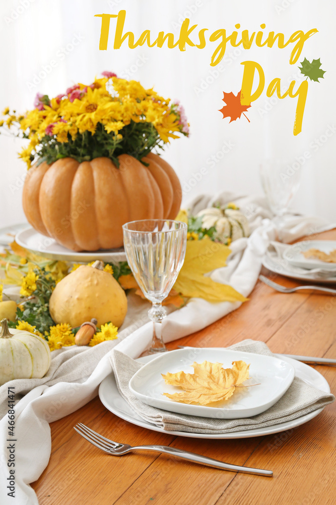 Beautiful greeting card for Thanksgiving Day celebration Beautiful greeting card for Thanksgiving Day celebration