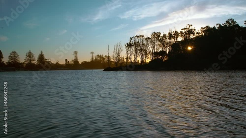 Sunset at Tuggerah Lakes, NSW.