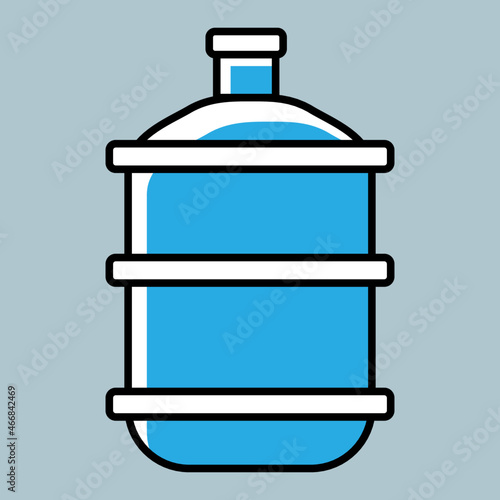 illustration of a bottle of water galon