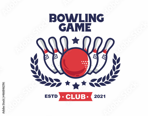 bowling logo for all types of teams and events